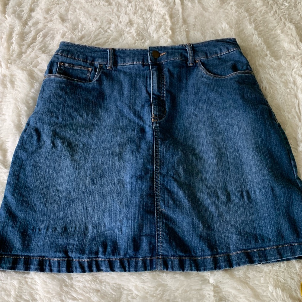 Croft & Barrow classic fit denim skort